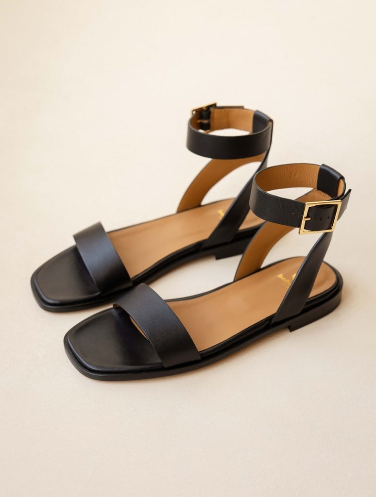 Sandales Plates : Nalini - Passion Black