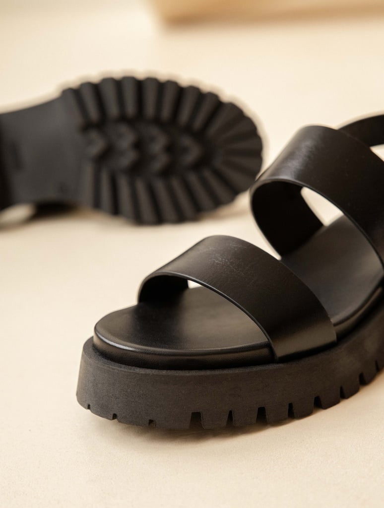 Sandales Plates : Nami - Absolute Black