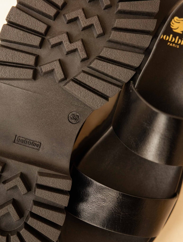 Sandales Plates : Nami - Absolute Black