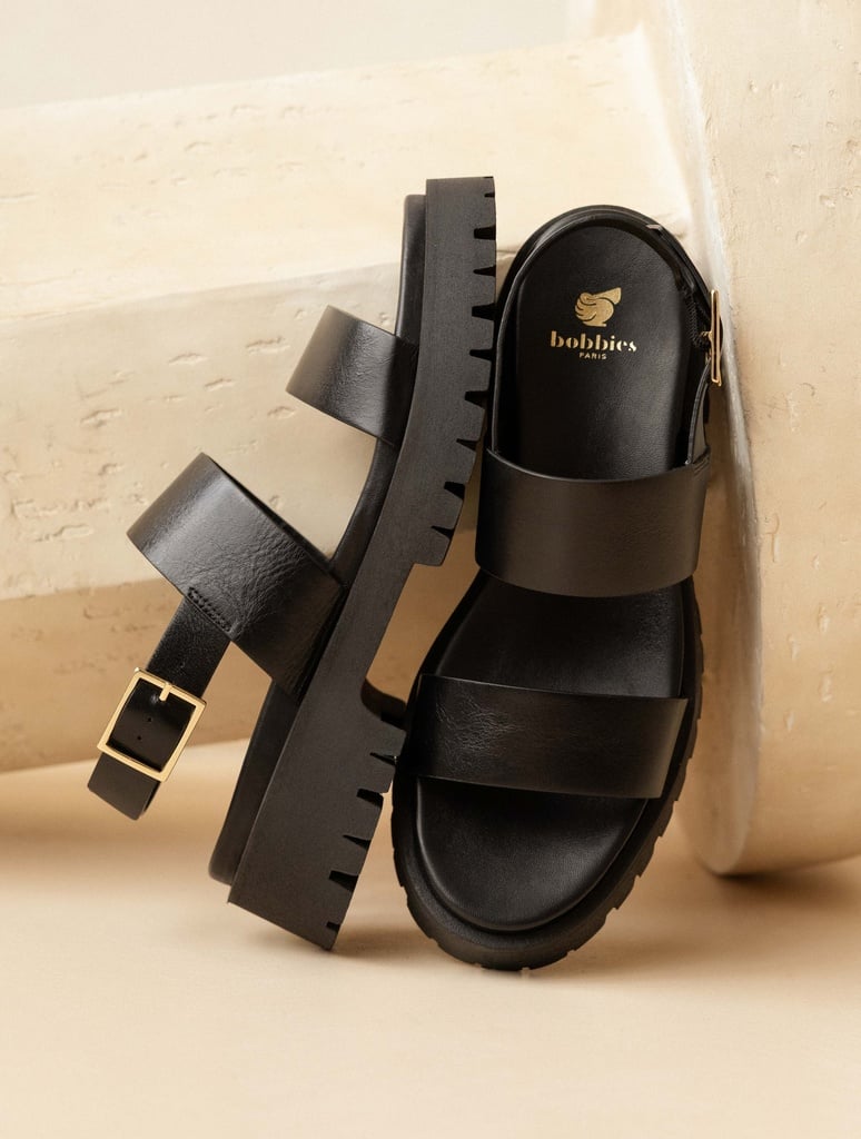 Sandales Plates : Nami - Absolute Black