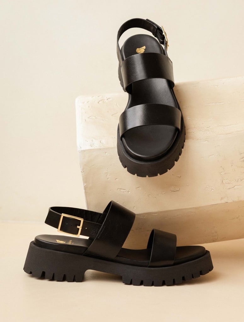 Sandales Plates : Nami - Absolute Black