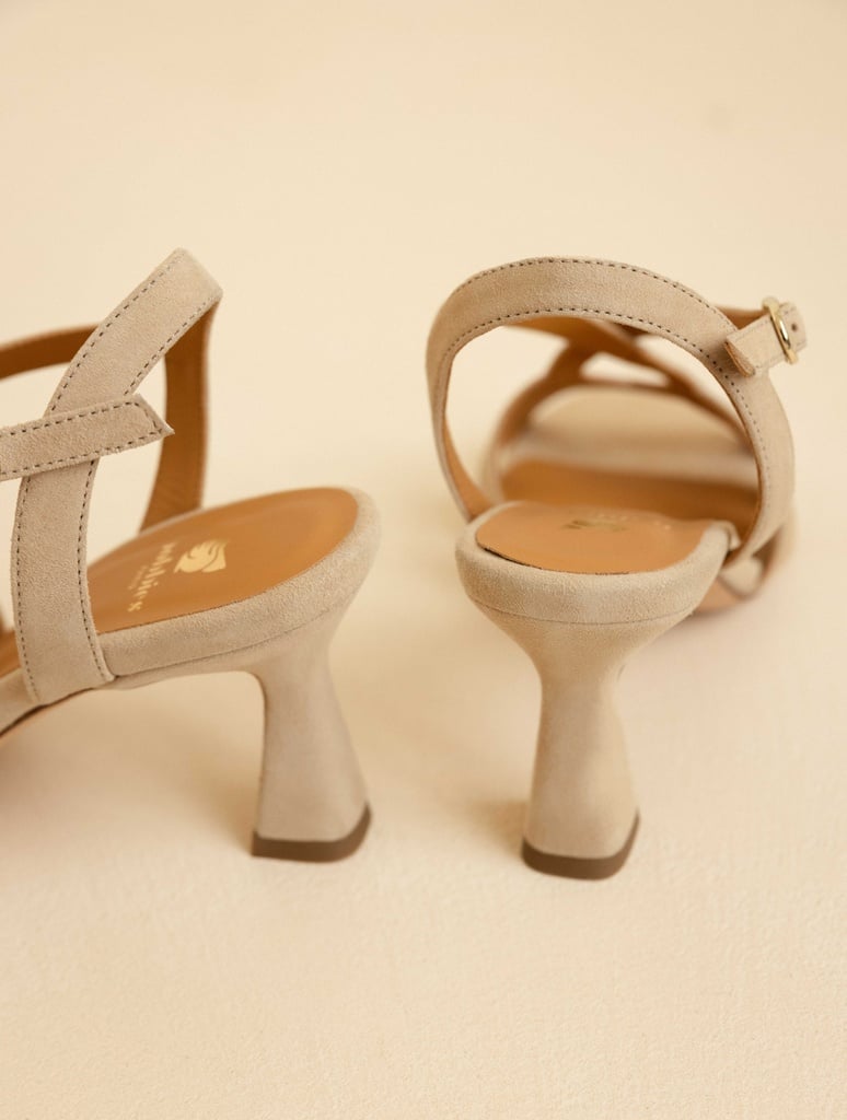 Sandales à Talons : Nour - Milos Beige