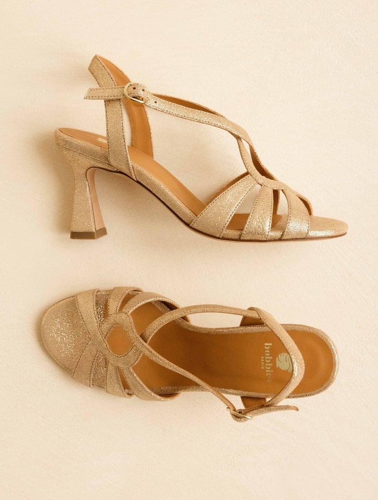 Sandales à Talons : Nour - Iridescent Champagne