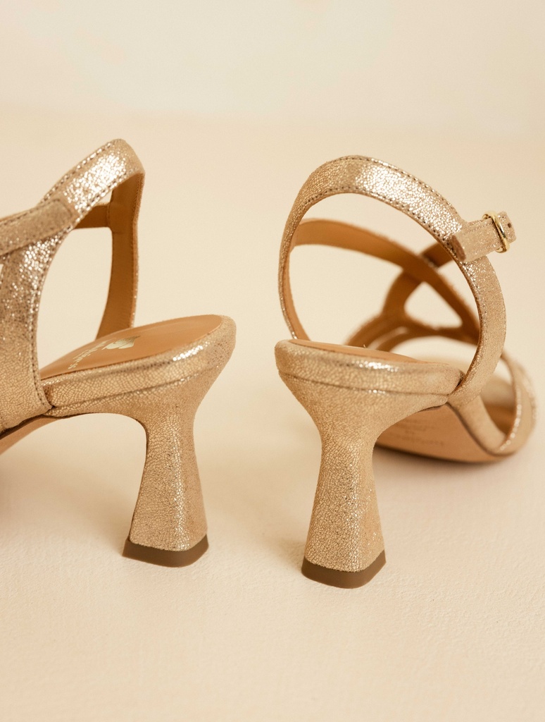 Sandales à Talons : Nour - Iridescent Champagne