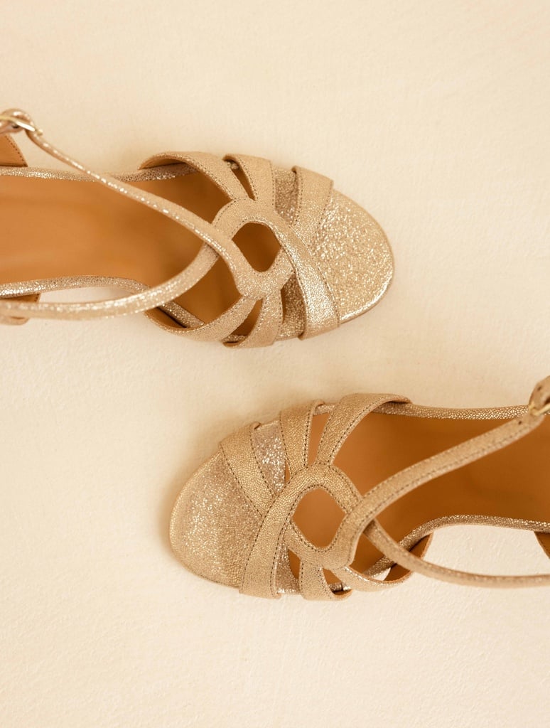 Sandalen mit Absatz : Nour - Iridescent Champagne