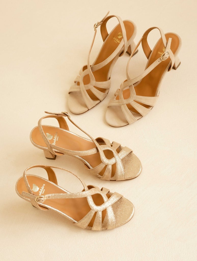 Sandalen mit Absatz : Nour - Iridescent Champagne