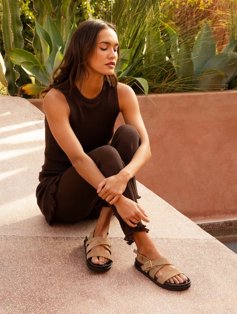 Flat Sandals : Nori - Antelope