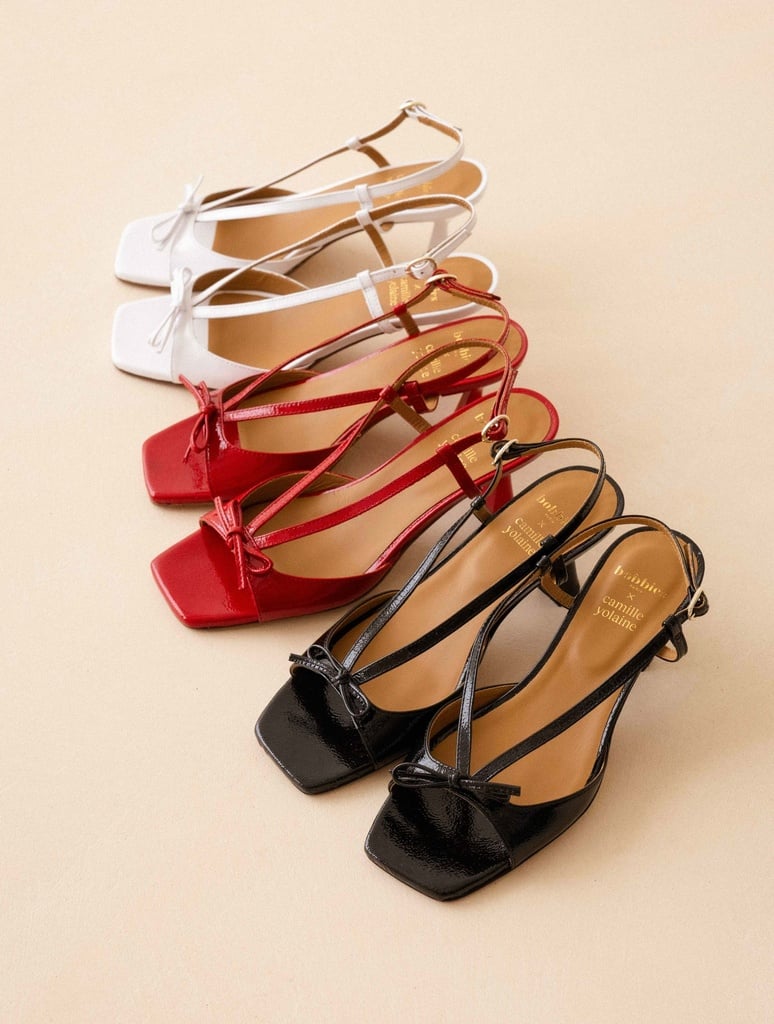 Heeled Sandals : Orchampt - Vinyl Black