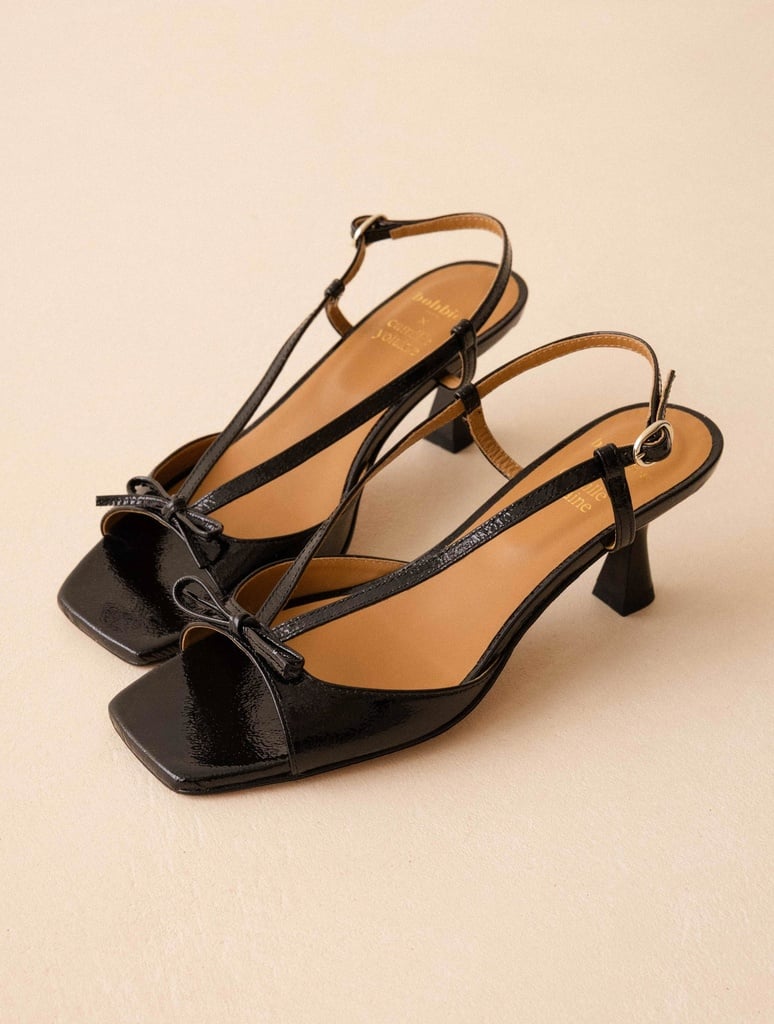 Heeled Sandals : Orchampt - Vinyl Black