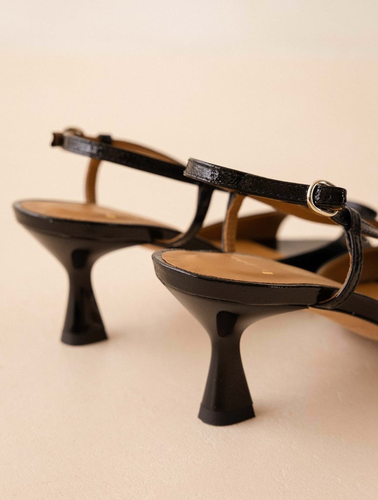 Heeled Sandals : Orchampt - Vinyl Black