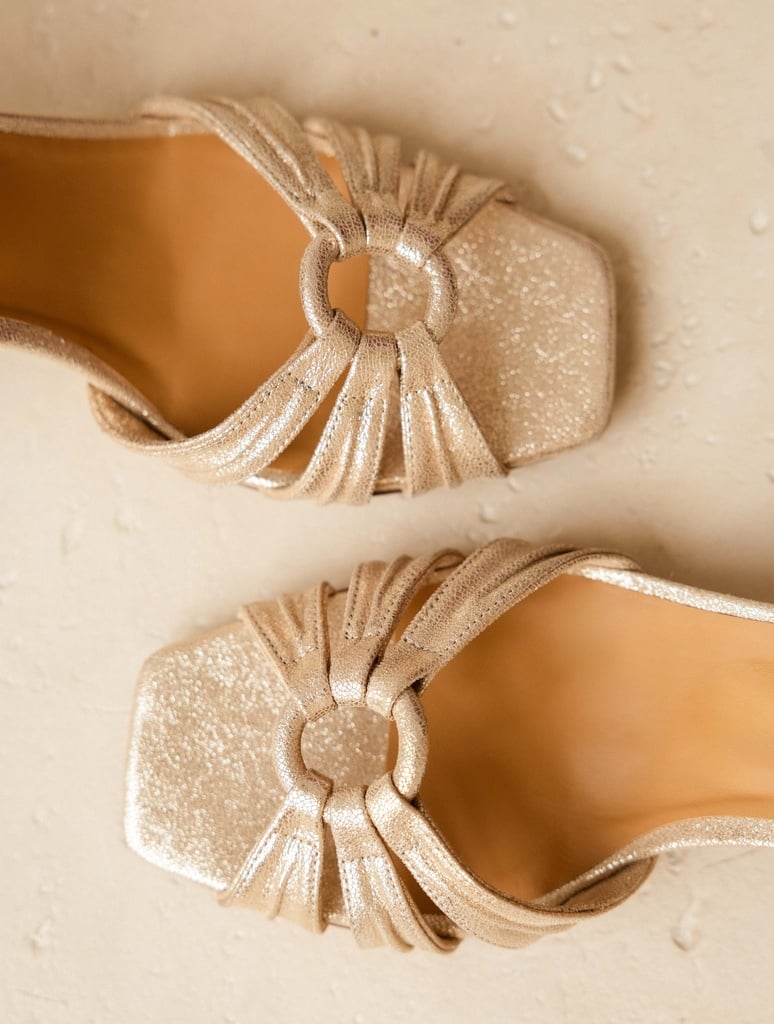 Sandales à Talons : Ornelle - Iridescent Champagne