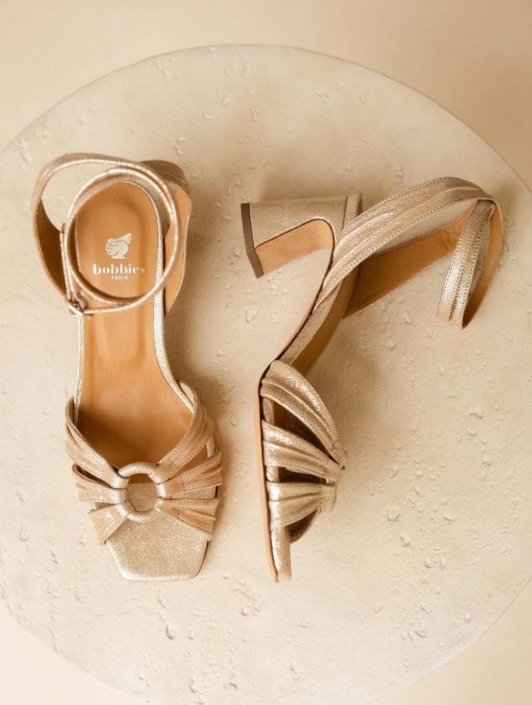 Sandales à Talons : Ornelle - Iridescent Champagne