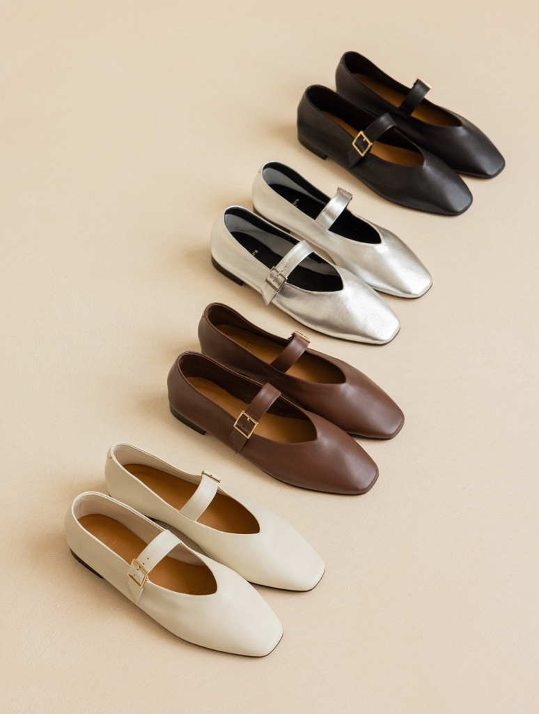 Ballerines : Ouna - Silver