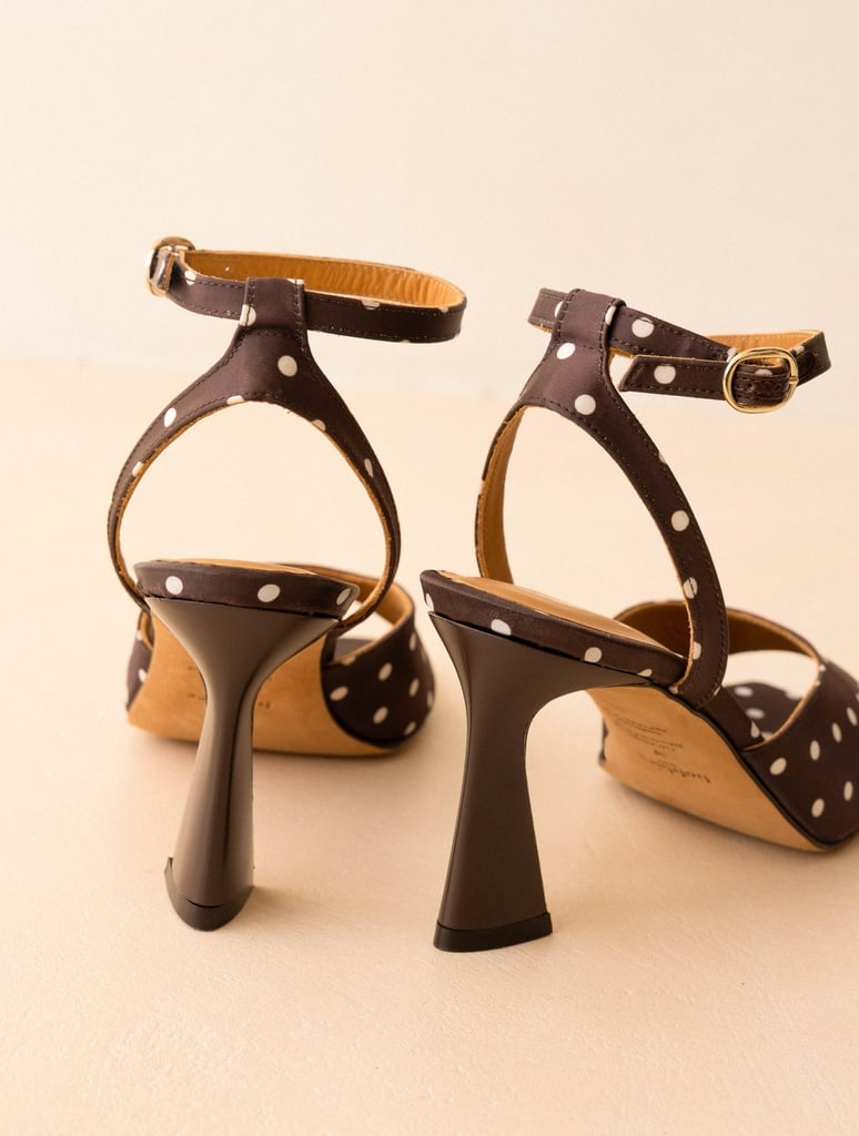 Heeled Sandals : Piper - Mocha Dots