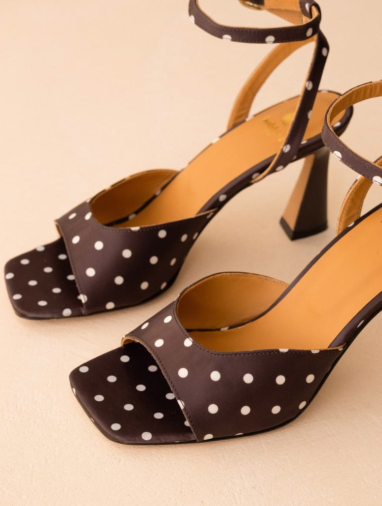 Heeled Sandals : Piper - Mocha Dots