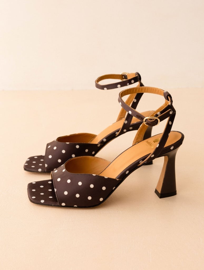 Heeled Sandals : Piper - Mocha Dots