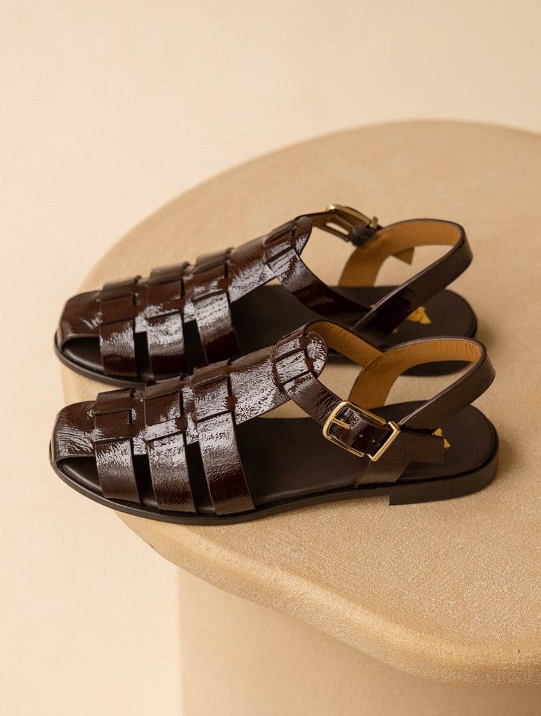 Flat Sandals : Romane - Ganache
