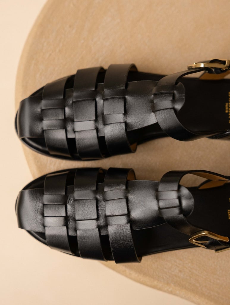 Flat Sandals : Romane - Absolute Black