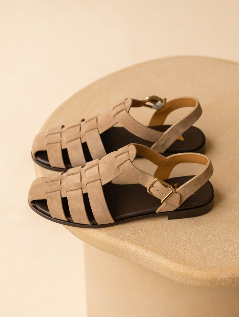 Flat Sandals : Romane - Antelope