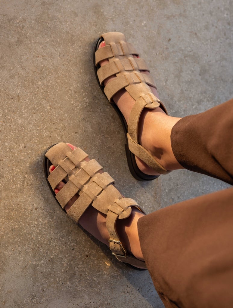 Flat Sandals : Romane - Antelope