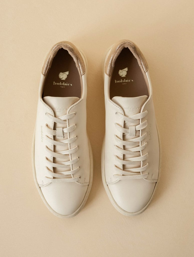 Zapatillas : Sanna - Crème & Champagne Irisé