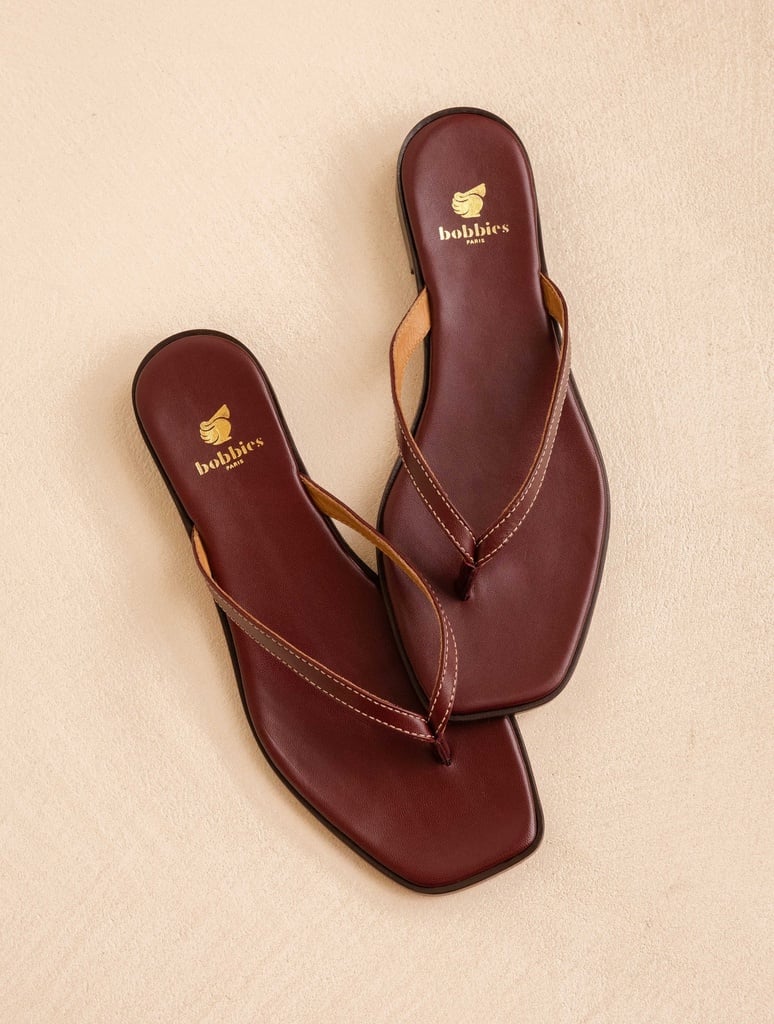 Flat Sandals : Sol - Garnet