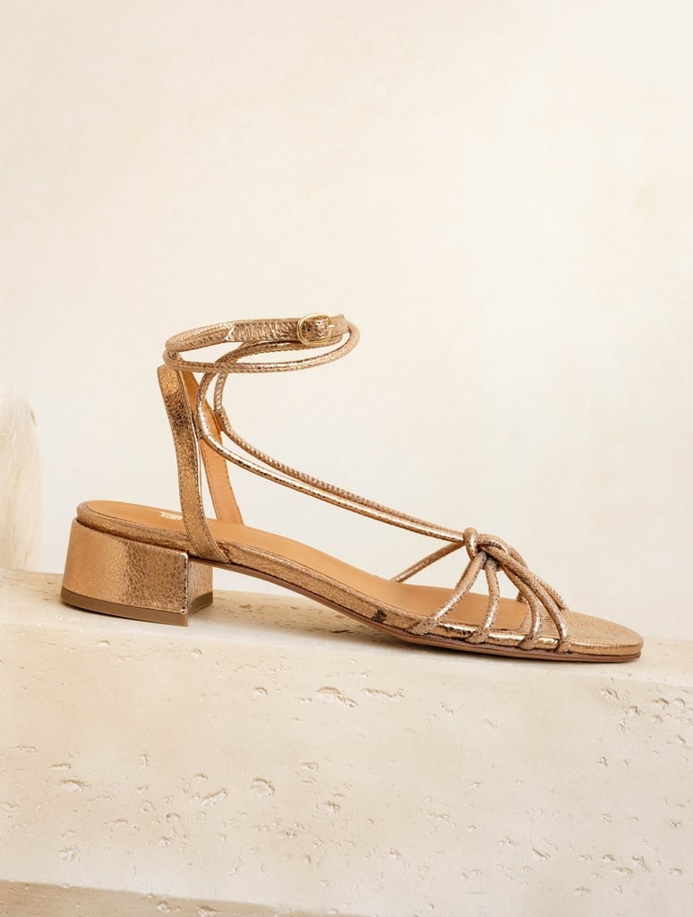 Heeled Sandals : Tara - Sepia Gold