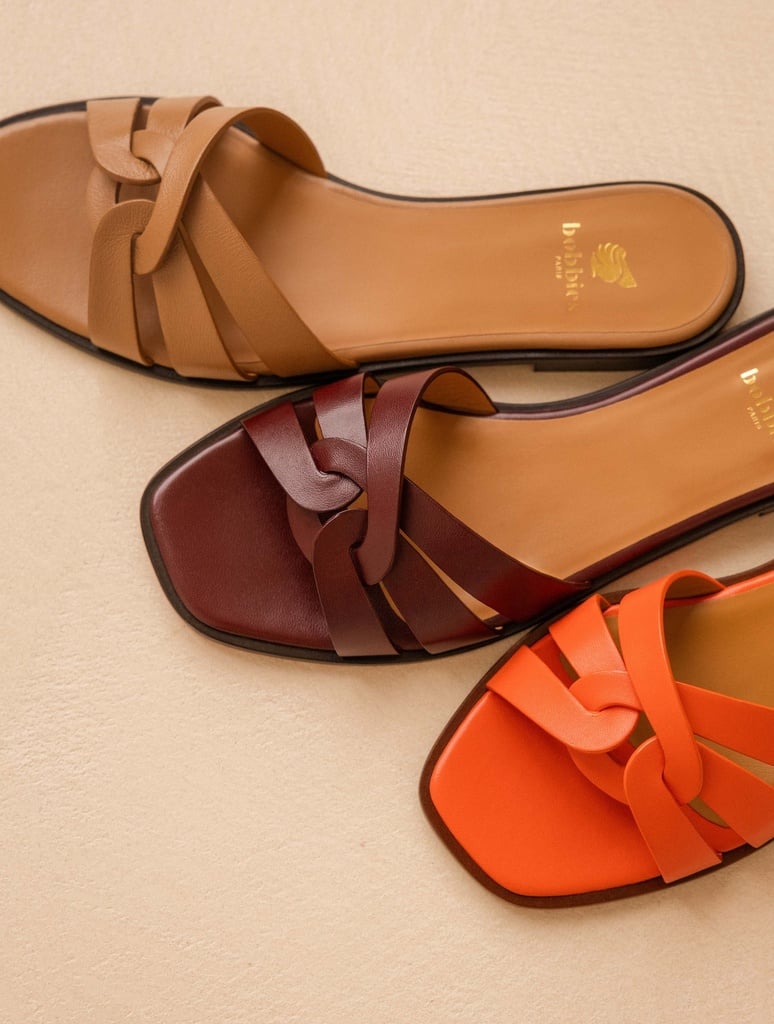 Flat Sandals : Thaïs - Garnet