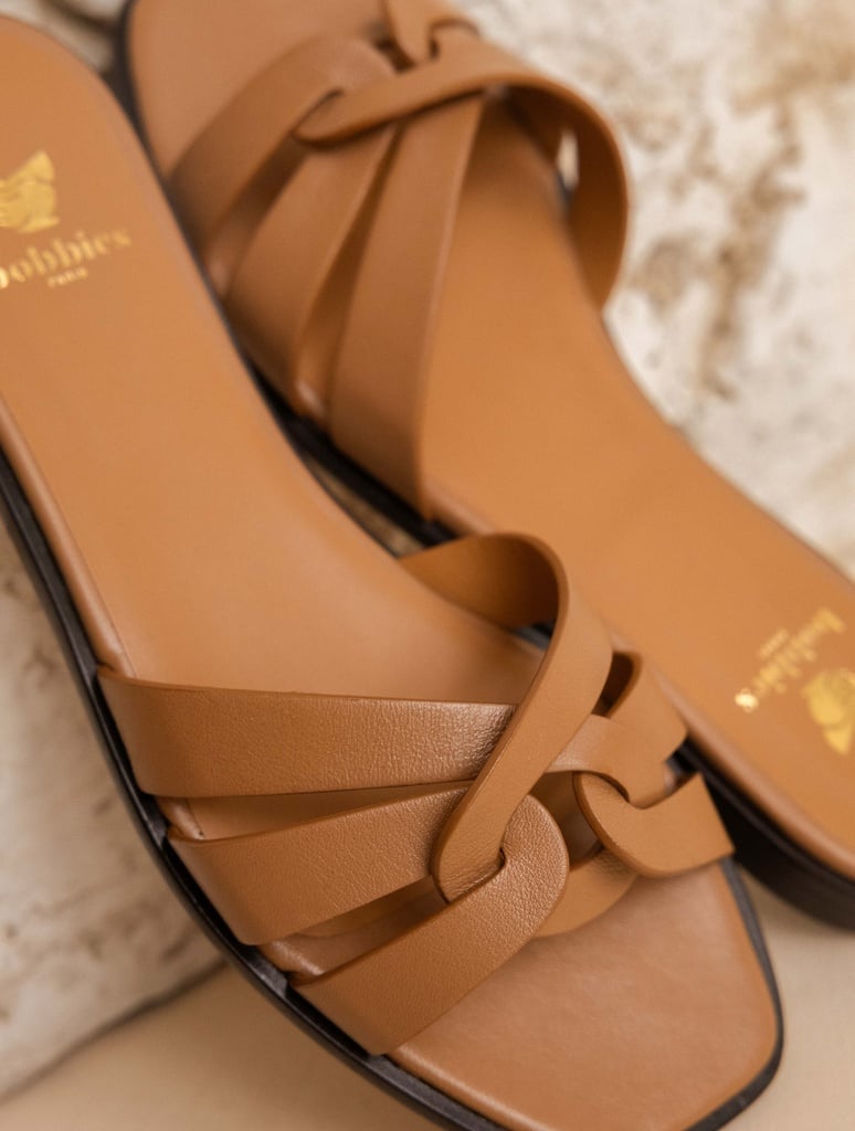 Flat Sandals : Thaïs - Hazelnut