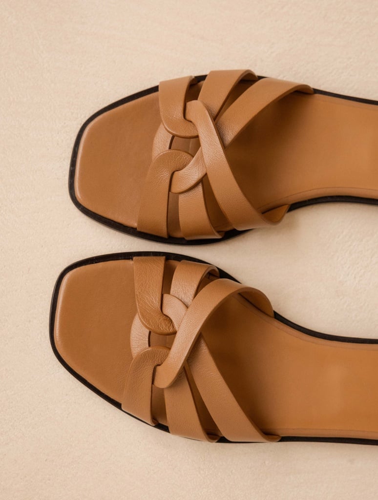 Sandalias Planas : Thaïs - Hazelnut