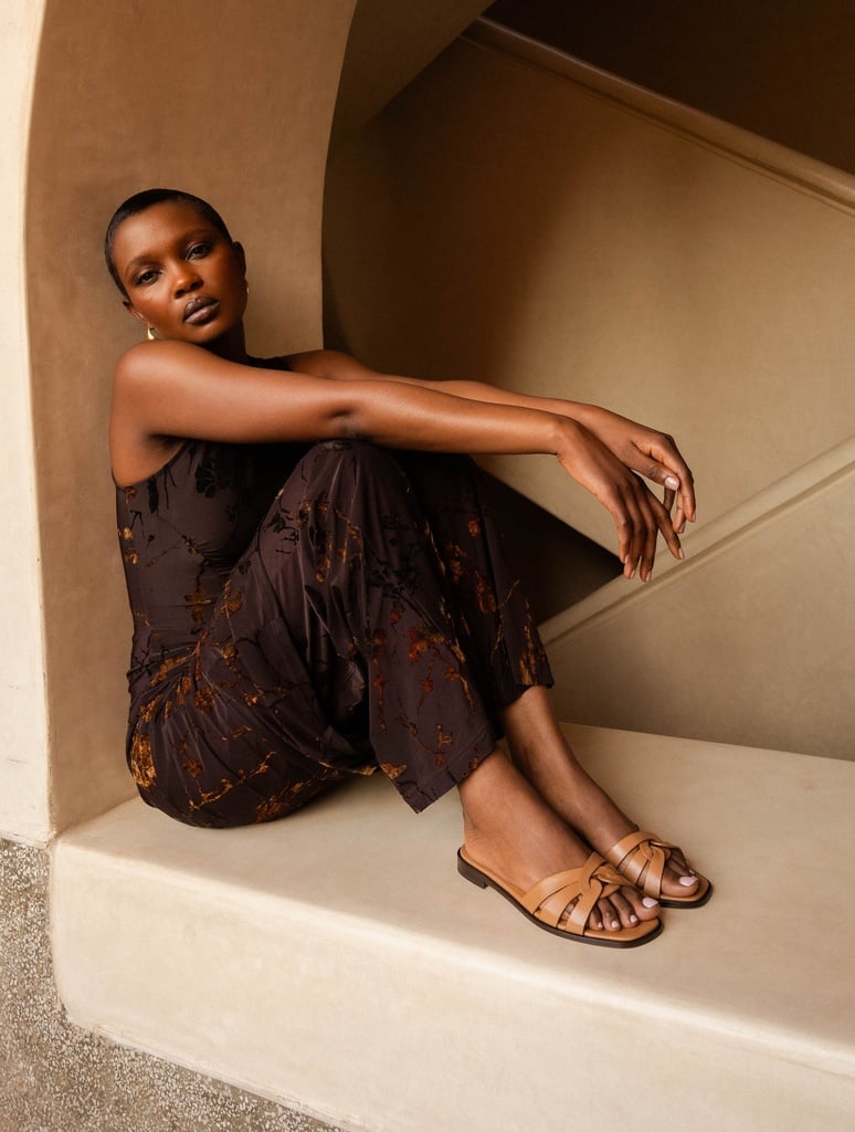 Flat Sandals : Thaïs - Hazelnut