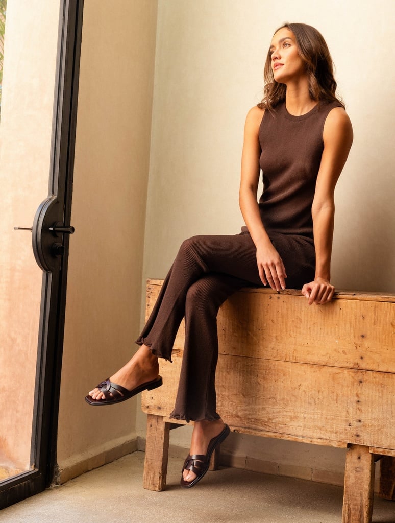 Flat Sandals : Thaïs - Irish Coffee