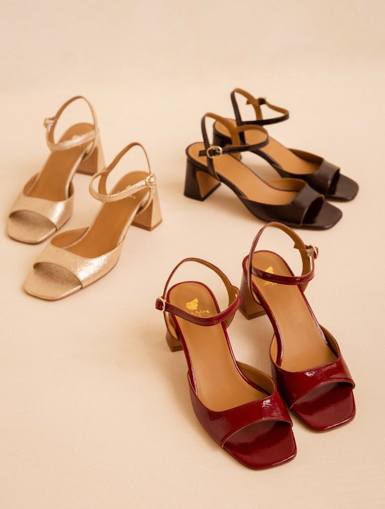 Heeled Sandals : Vahina - Cherry Gloss