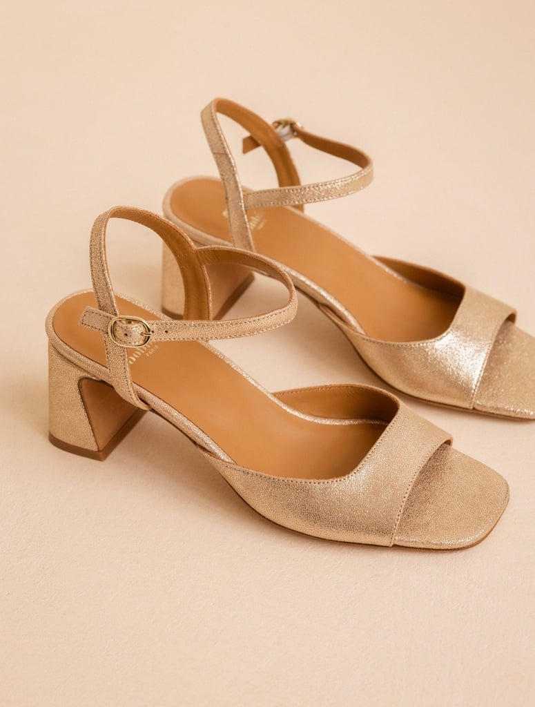 Heeled Sandals : Vahina - Iridescent Champagne