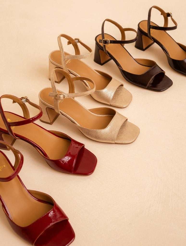 Heeled Sandals : Vahina - Iridescent Champagne