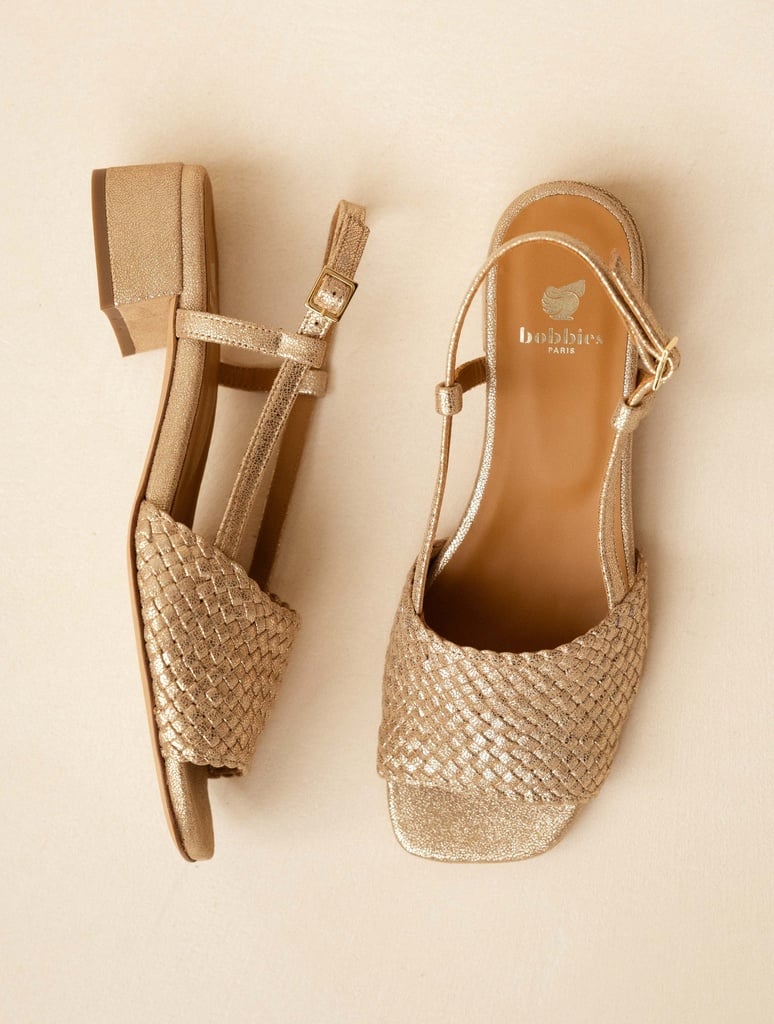 Heeled Sandals : Vanda - Iridescent Champagne