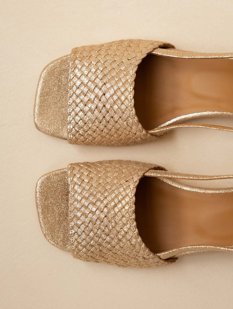 Heeled Sandals : Vanda - Iridescent Champagne