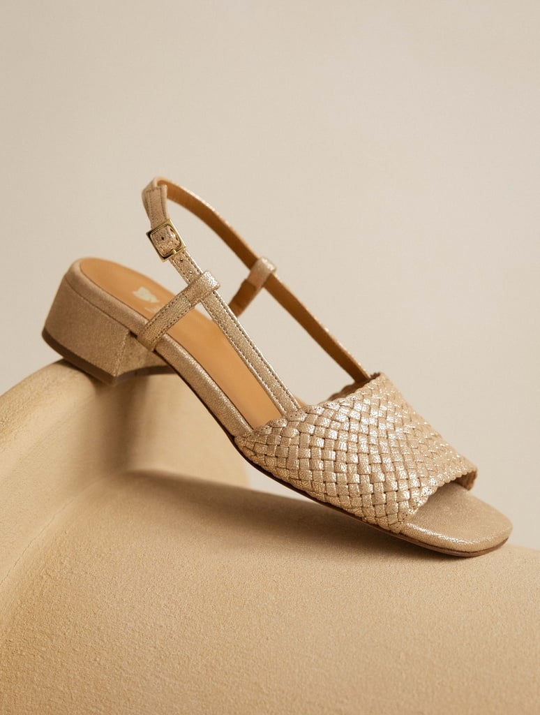 Heeled Sandals : Vanda - Iridescent Champagne