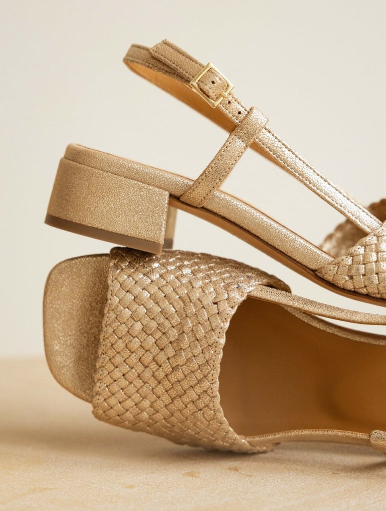 Heeled Sandals : Vanda - Iridescent Champagne