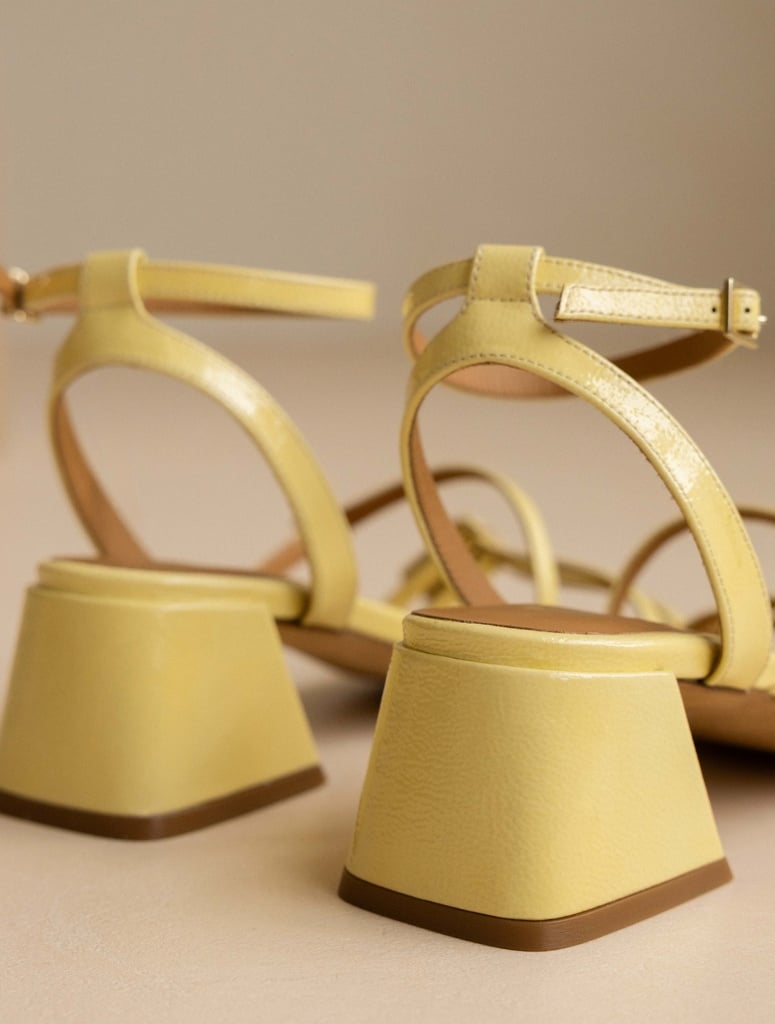 Sandales à Talons : Vivy - Frosted Lemon