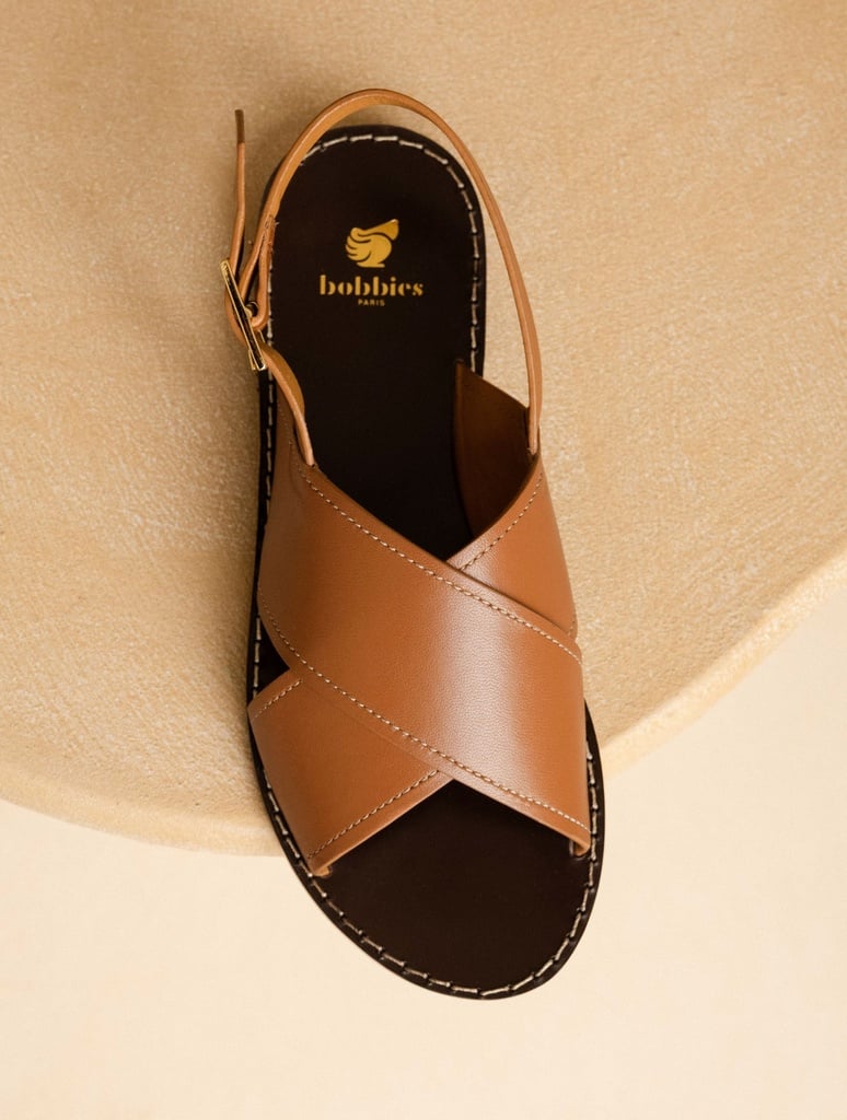 Flache Sandalen : Zita - Camel