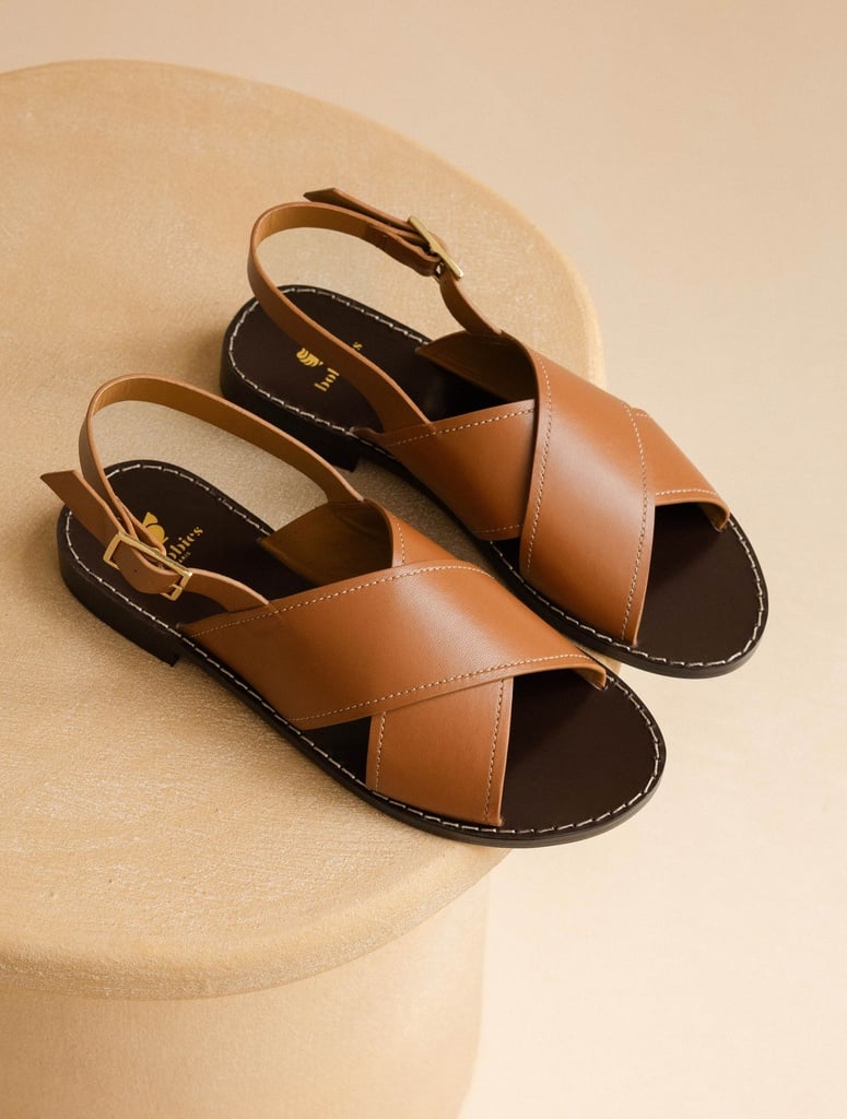 Flache Sandalen : Zita - Camel