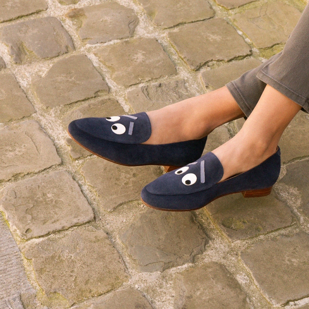 Mocasines y Derbies : L'Affolée - Navy Blue