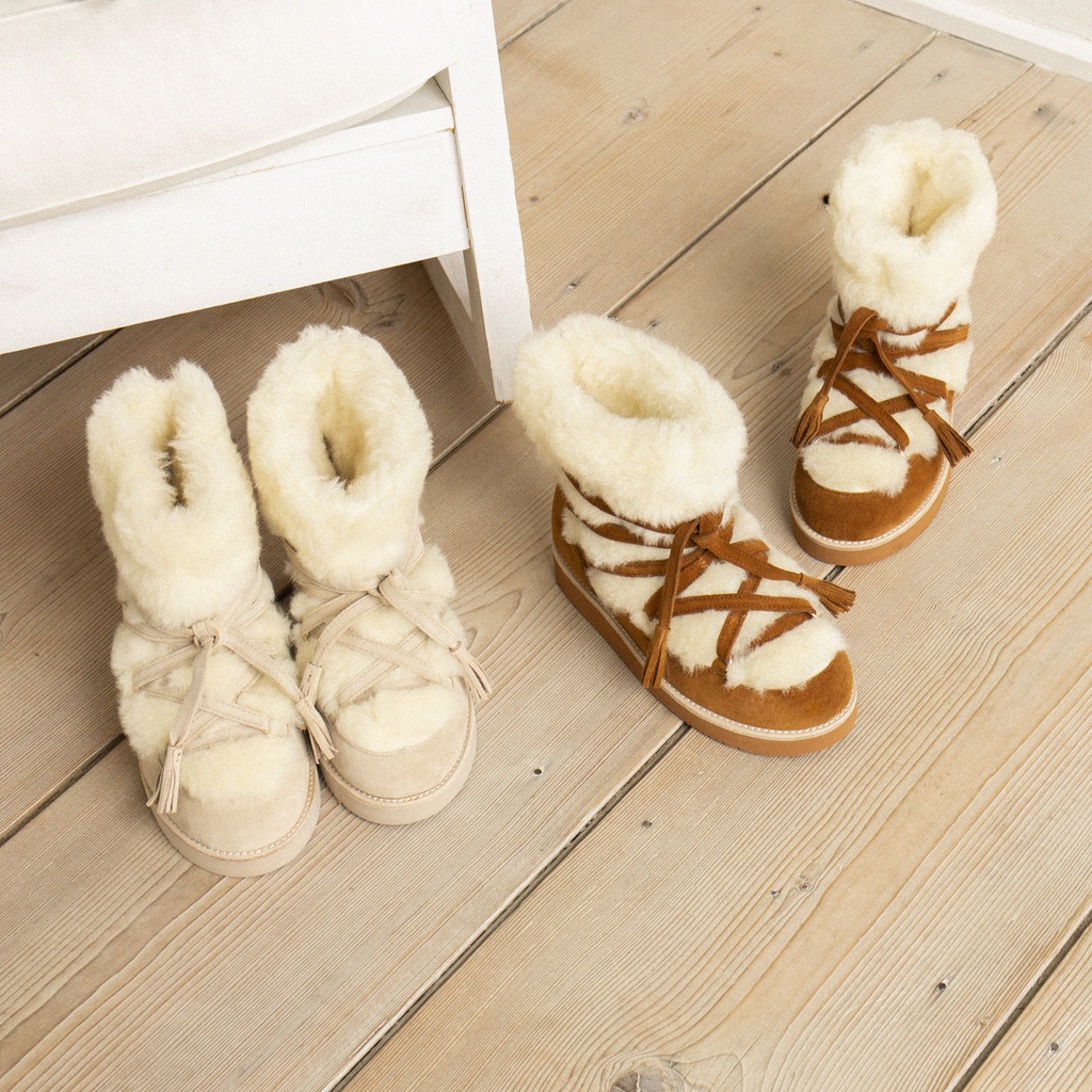 Botas Planas : L'Emmitouflée - Moon Sand