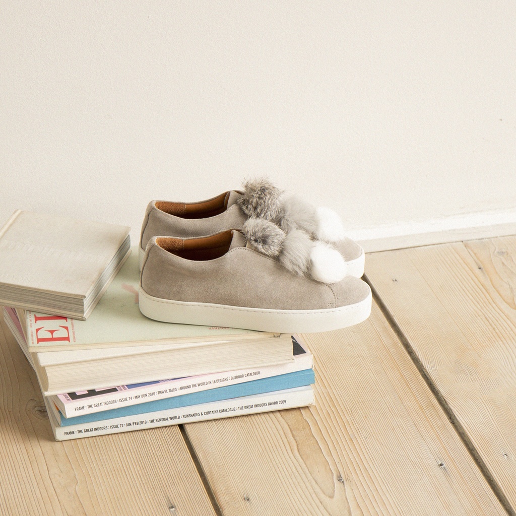 Zapatillas : La Fluffy - Grey Cloud