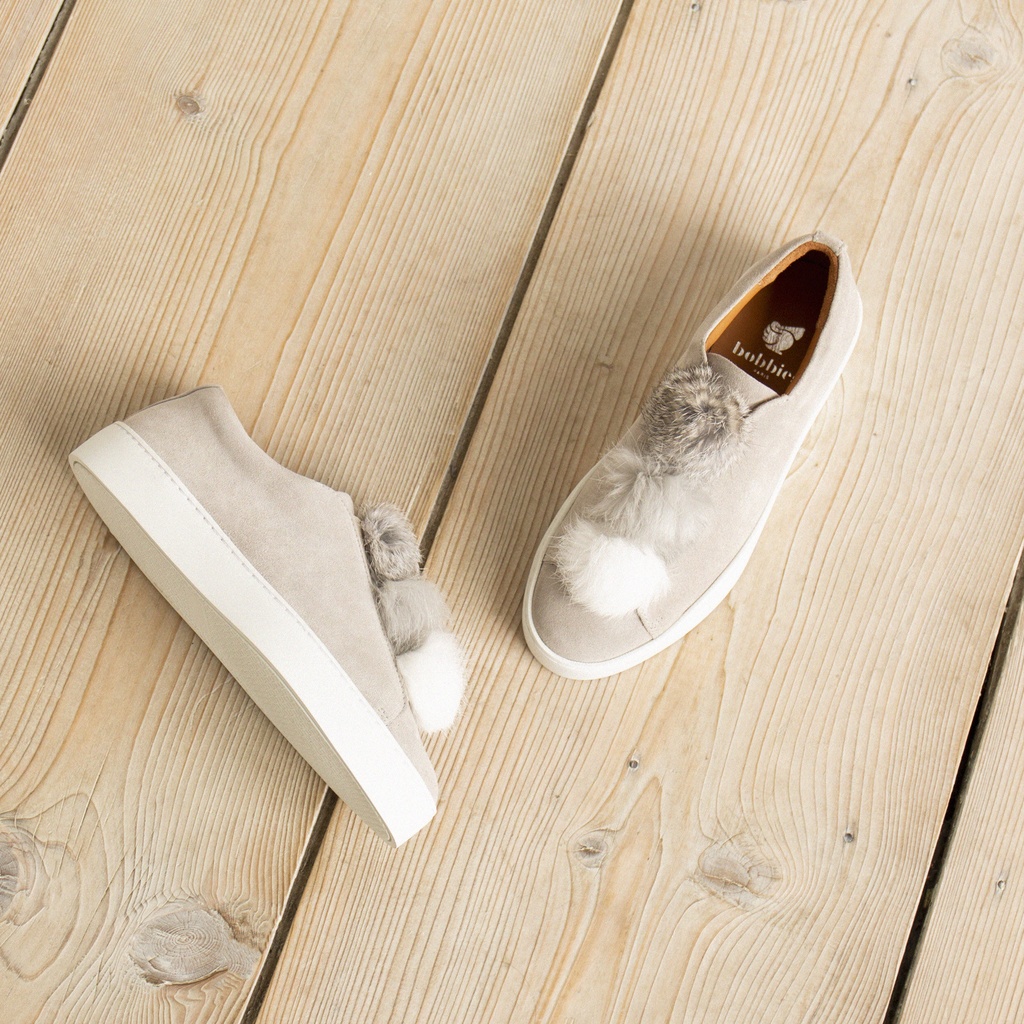 Zapatillas : La Fluffy - Grey Cloud