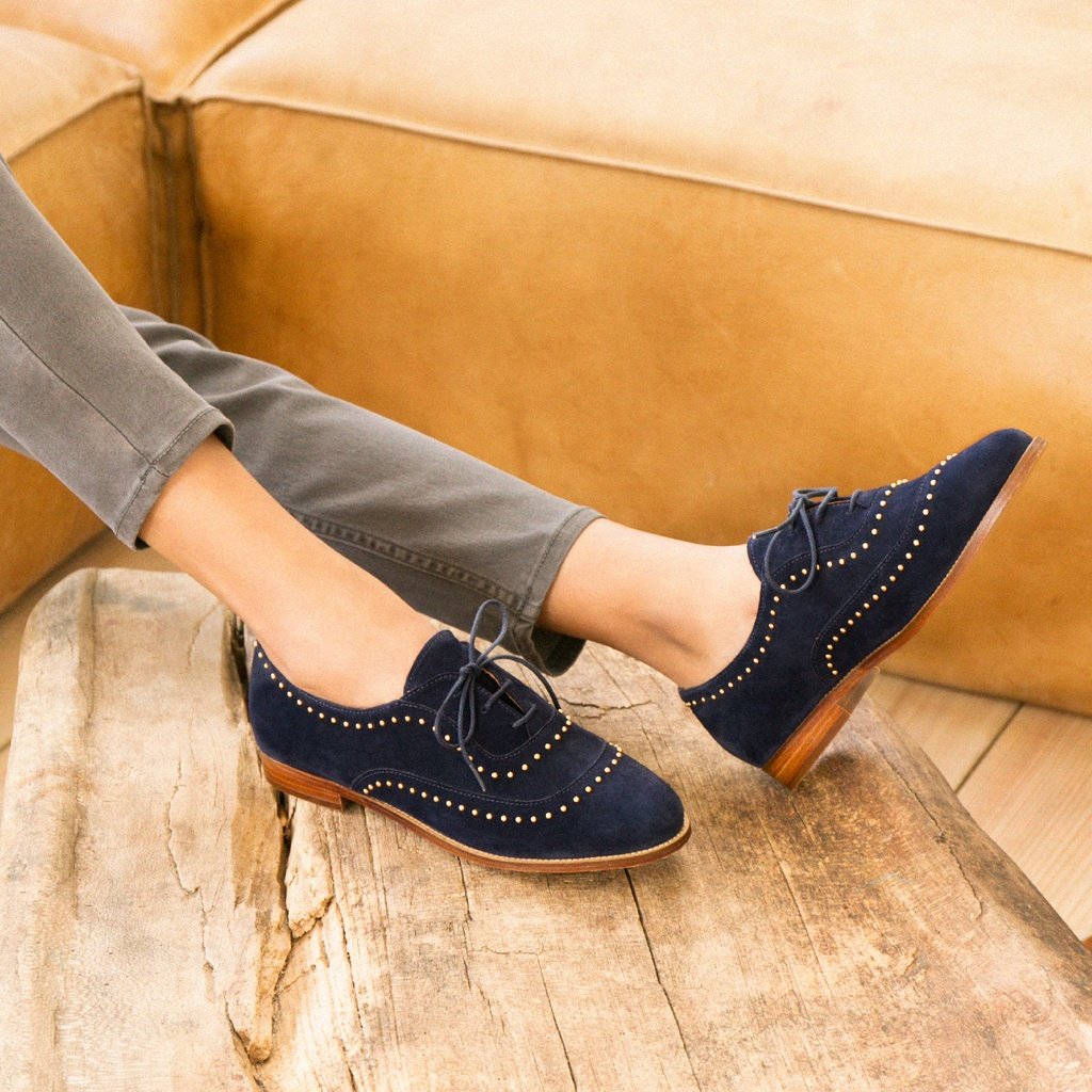 Mocassins & Derbies : La Pointilleuse - Navy Blue