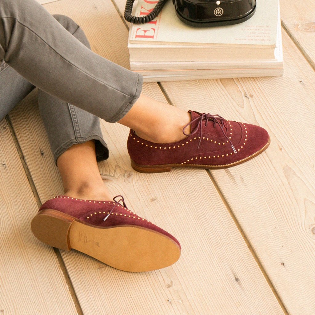 Mocassins & Derbies : La Pointilleuse - Cabernet