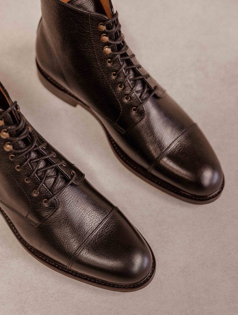 Men Boots : Harper - Caviar