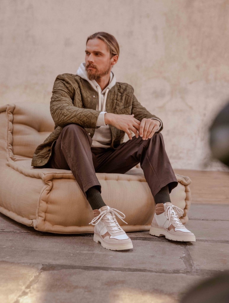 Sneakers : Temuco - Blanc Cassé & Antilope